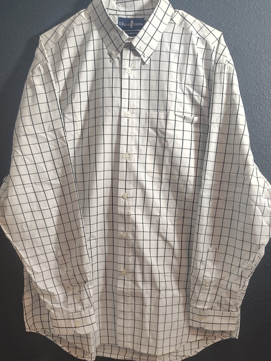 T.Harris London Other - T. Harris London  men's Black and White Professional Checkered Dress Shirt